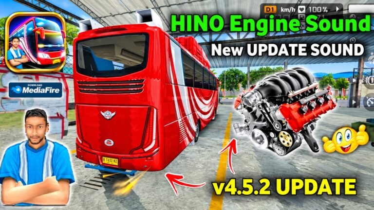 BUSSID Hino Engine Sound 4.5.2 New Update